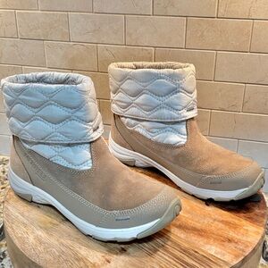 Merrell Approach Brindle Winter Waterproof Booties Quilted Suede Boots Size 7